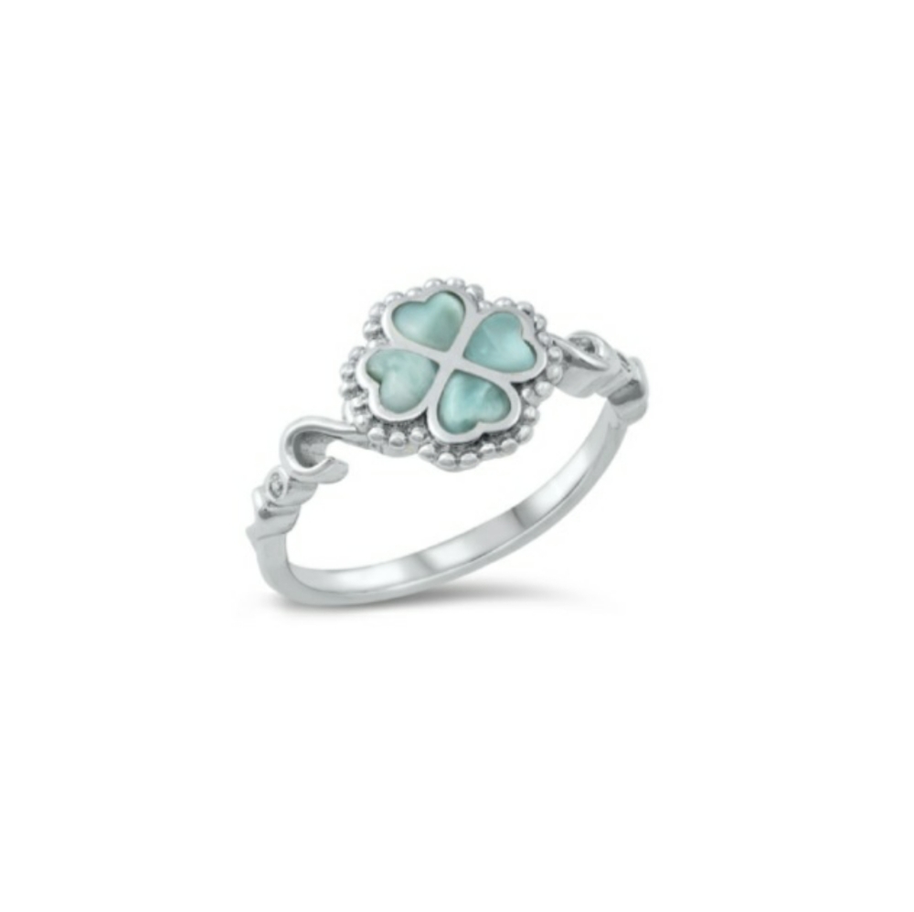 🥰 WISHING CLOVER STERLING SILVER RING